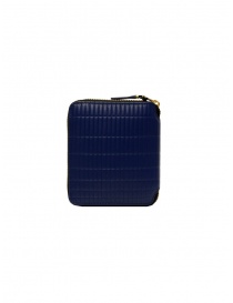 Comme des Garçons SA2100BK Brick wallet in blue leather price