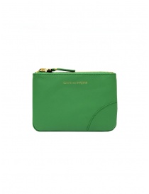 Comme des Garçons green leather pouch SA8100 SA8100 GREEN