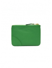 Comme des Garçons green leather pouch SA8100 price