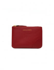 Comme des Garçons red leather wallet SA8100 RED