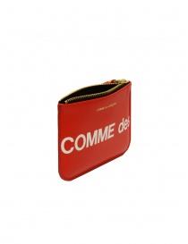 Comme des Garçons SA8100HL rosso portamonete a busta con logo bianco