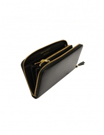 Comme des Garçons long wallet in black leather