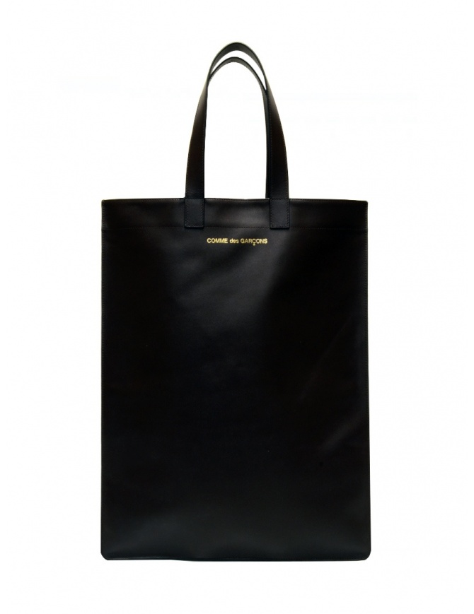 Comme des Garçons black leather tote bag SA9002 BLACK Comme des Garçons black leather tote bag SA9002 BLACK bags online shopping