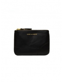 Wallets online: Comme des Garçons SA8100 black leather pouch purse