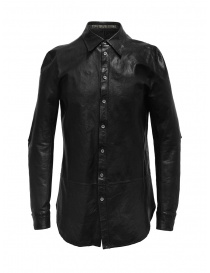 Carol Christian Poell camicia in pelle nera