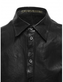 Carol Christian Poell camicia in pelle nera camicie uomo acquista online