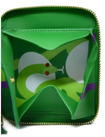 Comme des Garçons Ruby Eyes green wallet with snake