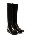 Carol Christian Poell AF/0991L stivali al ginocchio in pelle nera cerniera diagonaleshop online calzature donna