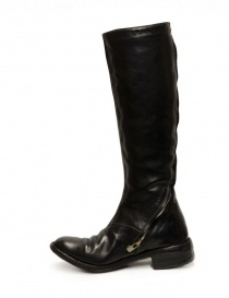 Carol Christian Poell AF/0991L black diagonal zip knee high boots price