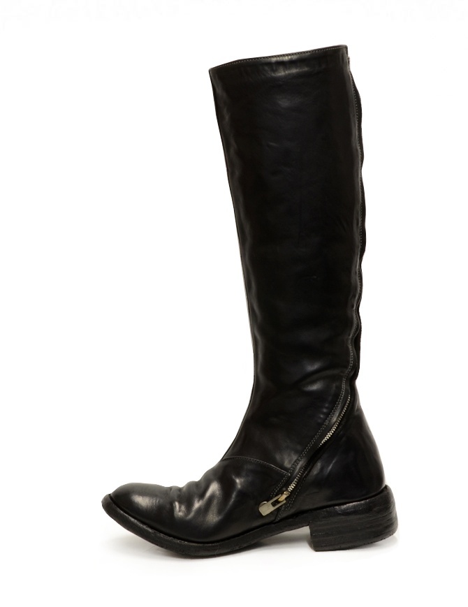 Carol Christian Poell AF/0991L high knee boots with diagonal zip