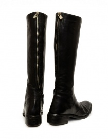 Carol Christian Poell AF/0991L stivali al ginocchio in pelle nera cerniera diagonale calzature donna acquista online