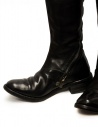 Carol Christian Poell AF/0991L black diagonal zip knee high boots price AF/0991L-IN CORS-PTC/010 shop online