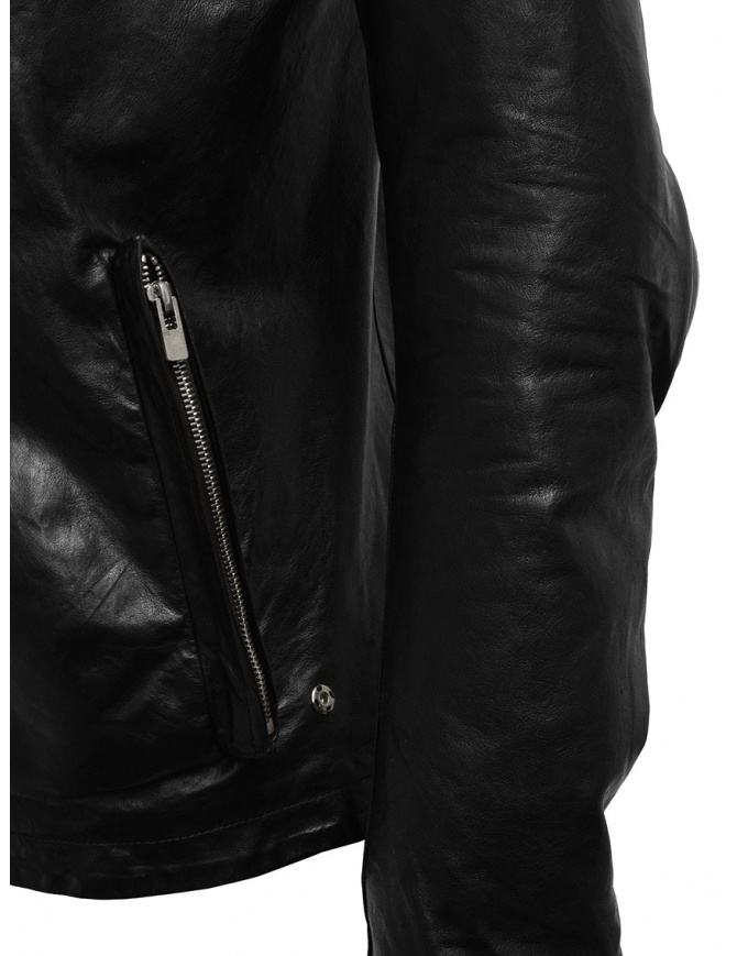 Giacca Di Pelle Uomo Slim Fit Con Collo Alto | 3-in-1 In Cotone Senza Etichette