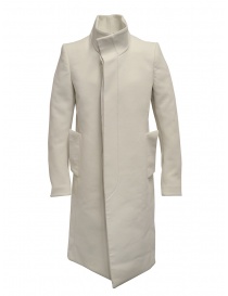 Carol Christian Poell cappotto bianco a collo alto OM/2658B-IN KOAT-BW/110