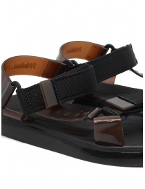 Melissa + Rider black and brown PVC sandals womens shoes buy online