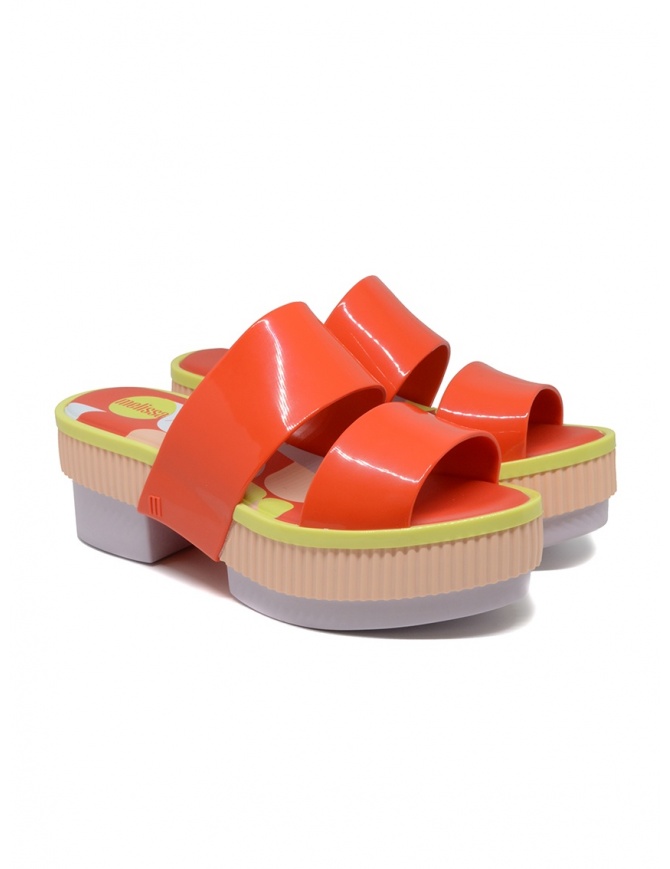 Melissa Geometric Rupture + Carla Colares sandalo arancione 32876 54019 RED RUPTUR calzature donna online shopping