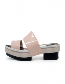 Melissa Geometric Rupture + Carla Colares pink and black sandals