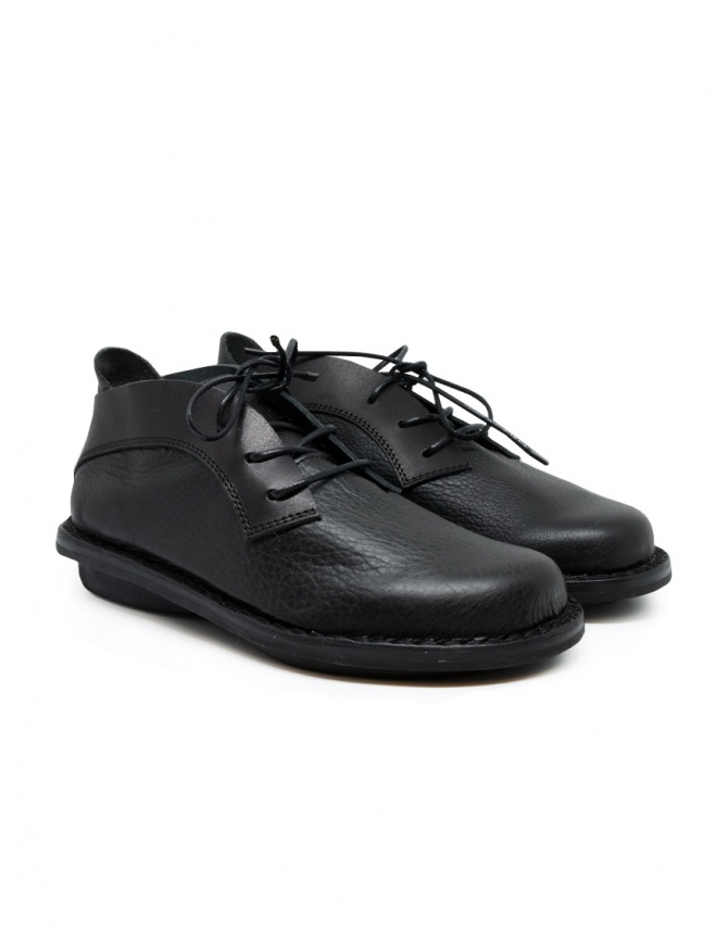 Trippen Escape scarpe stringate in pelle nera ESCAPE F ALB WAW BLACK calzature donna online shopping