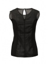European Culture black semitransparent sleeveless shirt 38MU 2777 1600 BLK price