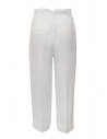 European Culture pantaloni ampi bianchi in lino e cotoneshop online pantaloni donna
