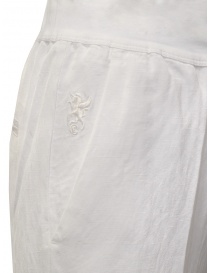 European Culture pantaloni ampi bianchi in lino e cotone prezzo