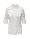 European Culture camicia bianca con maniche arrotolate acquista online 65B0 6492 1101 WHT