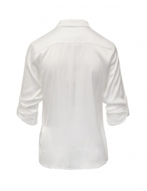 European Culture camicia bianca con maniche arrotolate acquista online
