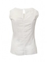 European Culture white semi-transparent sleeveless shirt shop online women s tops