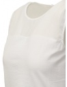 European Culture camicia senza maniche semitrasparente bianca 38MU 2777 1101 WHT prezzo