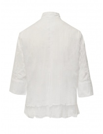 European Culture camicia bianca con collo alla coreana
