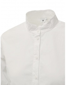 European Culture camicia bianca con collo alla coreana prezzo