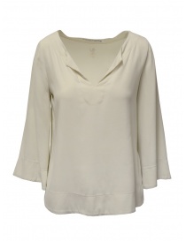 European Culture bell sleeve blouse in light beige M/L 35BU 6683 1618