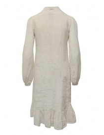 European Culture long dress in ecru linen blend