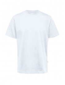 Selected Homme t-shirt bianca in cotone organico 16077385 BRIGHT WHITE