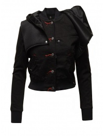 D.D.P. 2 in 1 black bomber jacket with detachable hood buy online price