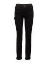 D.D.P. black jeans with leather details buy online WFP001 BLK