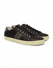 Leather Crown LC148 Studlight sneakers nere con borchie M LC148 20127 order online