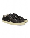 Leather Crown LC148 Studlight black sneakers with studs buy online M LC148 20127