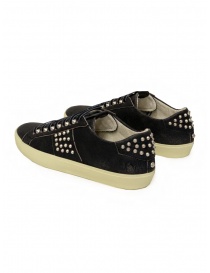 Leather Crown LC148 Studlight black sneakers with studs price