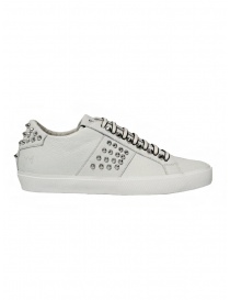 Leather Crown Studlight white sneakers with studs buy online