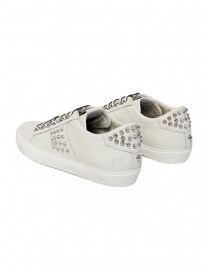 Leather Crown Studlight white sneakers with studs price