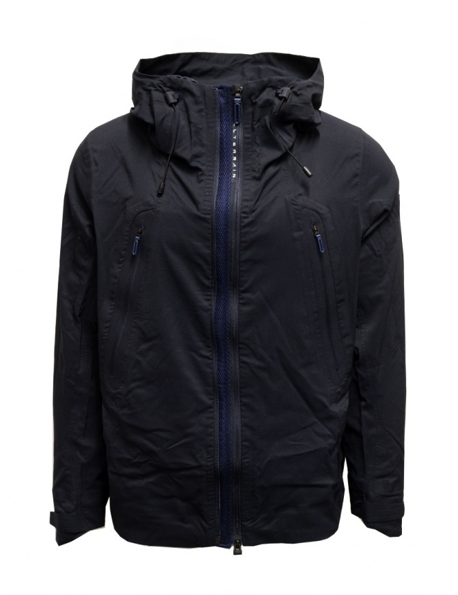 Descente Schematech giacca blu con cappuccio DAMRGC36U NVGR Descente Schematech giacca blu con cappuccio DAMRGC36U NVGR giubbini uomo online shopping