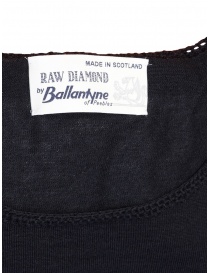 Ballantyne Raw Diamond maglia in cashmere blu girocollo prezzo