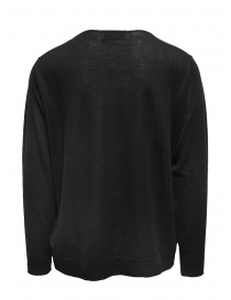 Ballantyne Raw Diamond pullover liscio nero in cashmere