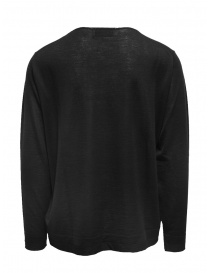 Ballantyne Raw Diamond pullover liscio nero in cashmere acquista online