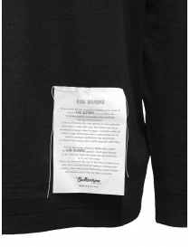 Ballantyne Raw Diamond smooth black cashmere pullover women s knitwear buy online