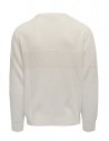 Ballantyne Raw Diamond pullover bianco in cotone scollo a barchettashop online maglieria uomo