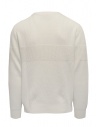 Ballantyne Raw Diamond white cotton boat neck pullover shop online men s knitwear