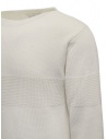 Ballantyne Raw Diamond pullover bianco in cotone scollo a barchetta S2P081 7C036 10014 WHT prezzo