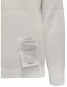 Ballantyne Raw Diamond pullover bianco in cotone scollo a barchetta S2P081 7C036 10014 WHT acquista online